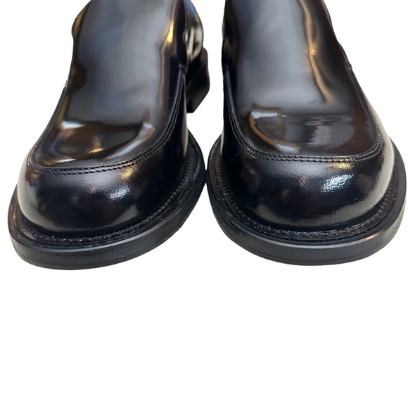 Banana Republic Men’s Black Italian Leather Loafers. Size 9 1/2D - Picture 3 of 12